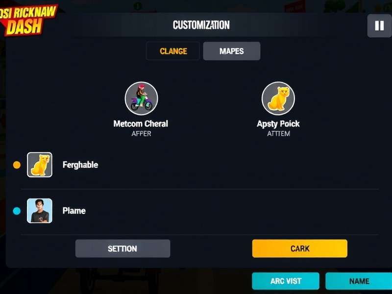 Desi Rickshaw Dash Customization Options